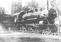 With the assistance of the Chicago & Alton Railroad, Engine No. 533 was moved to the south lawn of the courthouse for Robert Lanphier&#146;s 1915 light show