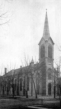 Saints Peter and Paul Church, photographed in 1889, was the religious home to German Catholic immigrants on Springfield&#146;s north end &#151; families such as August Rechner&#146;s.