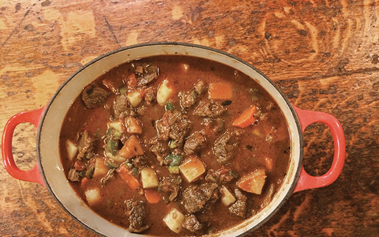 Hungarian goulash, good for cold weather