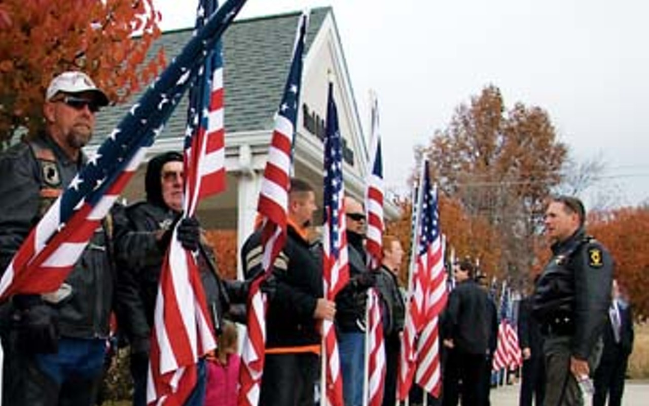 Patriot Guard watches over military funerals