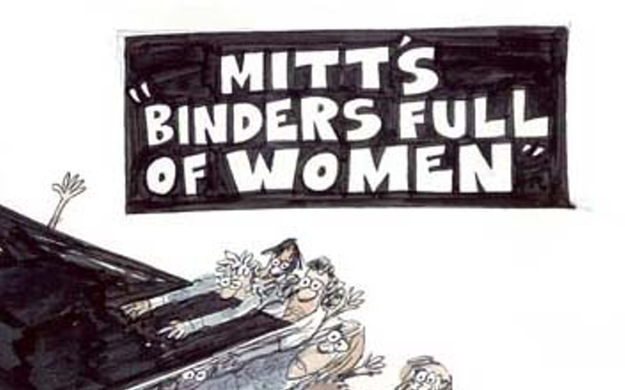 Mitt's binder full of women