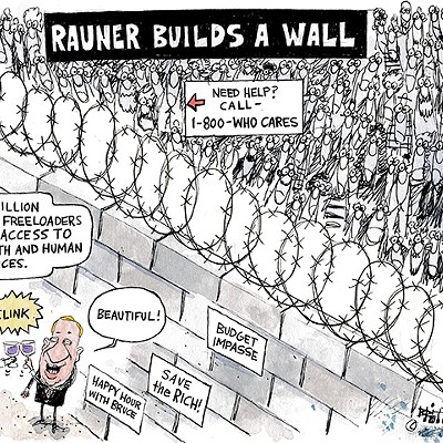 Rauner builds a wall