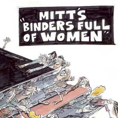 Mitt's binder full of women