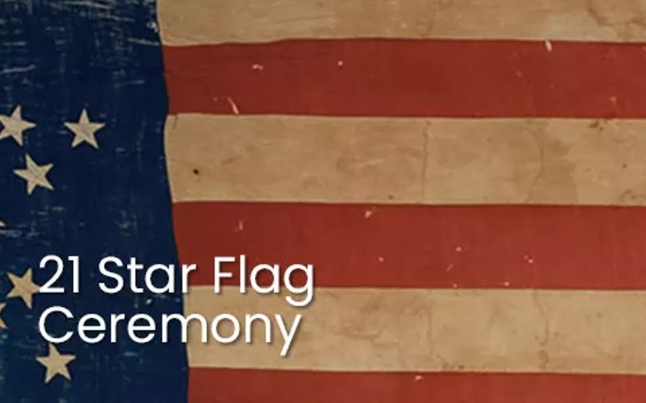 Image: 21 Star Flag Ceremony