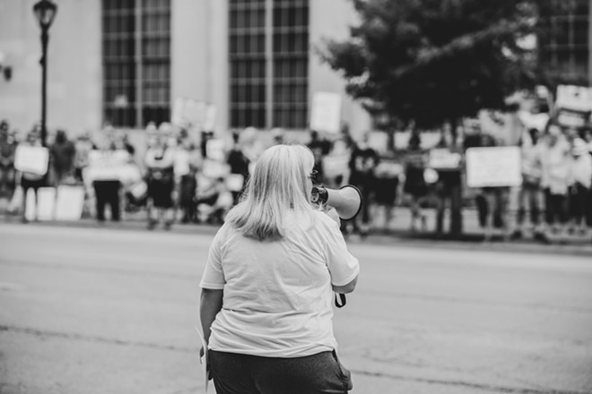 Abortion rights rally in downtown Springfield June 24