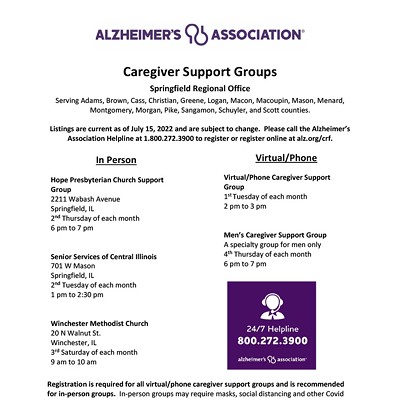 Alzheimer's Caregiver Support Group