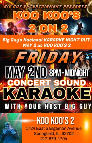 Image: Big Guy's National Karaoke Night Out