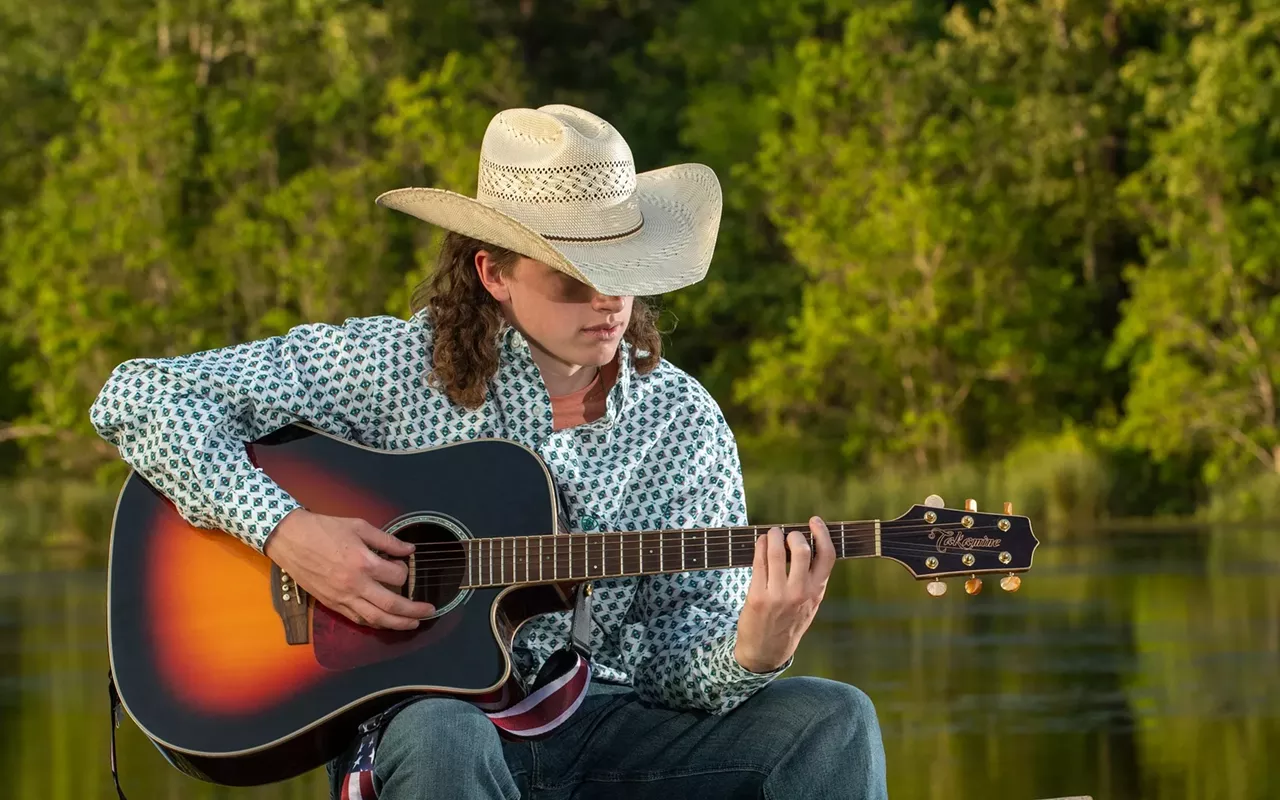 Image: Caden Wilson with Hadlie Jo