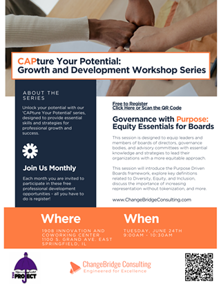 Image: CAPture Your Potential Professional Development Series - Governance with Purpose
