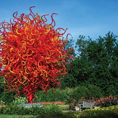 Chihuly in the garden