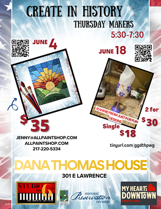 Image: Create IN History at The Dana Thomas House by Studio On 6th