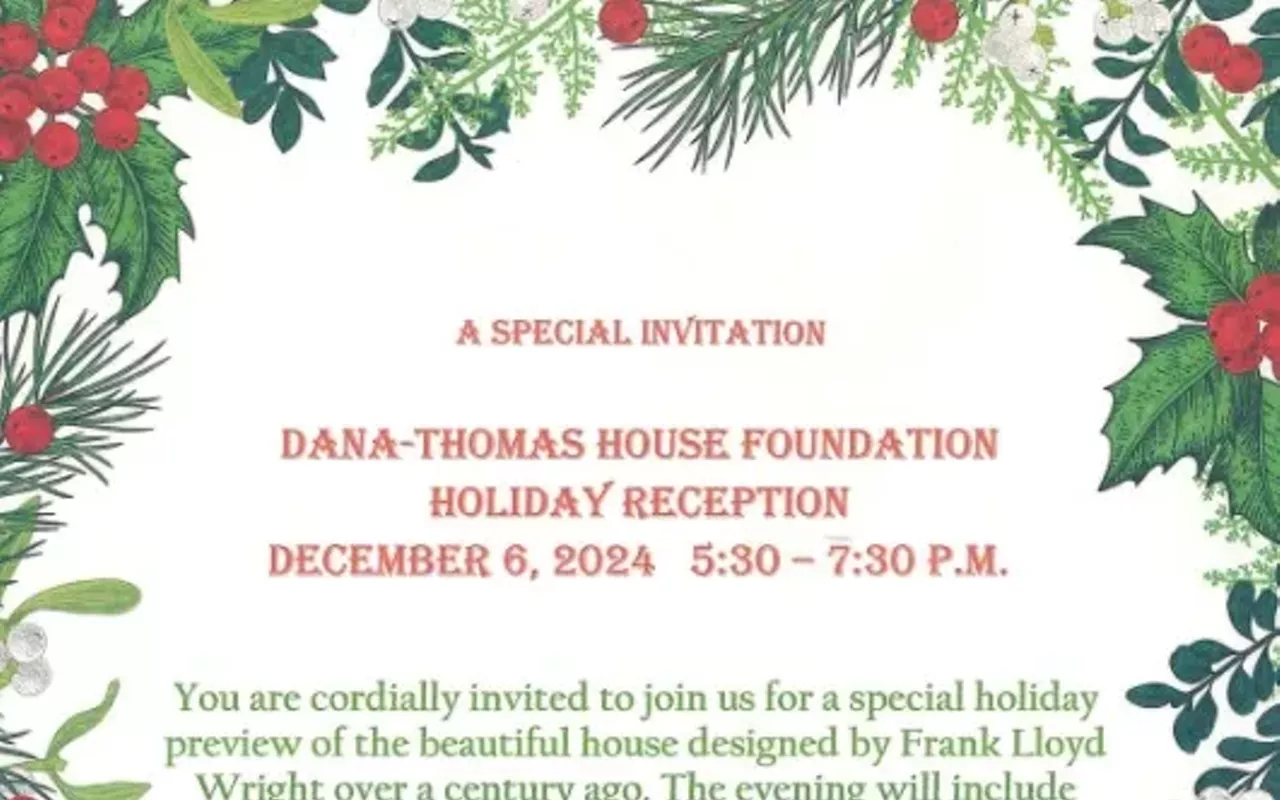Image: Dana-Thomas House Foundation Holiday Reception