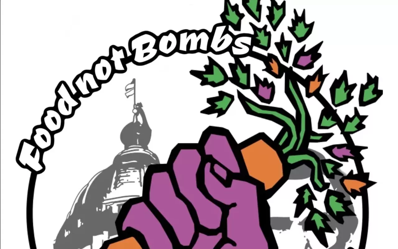 Image: Food Not Bombs monthly meeting