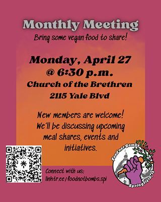 Image: Food Not Bombs Potluck Meeting