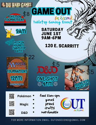 Image: Game OUT on Second: Tabletop Game Event
