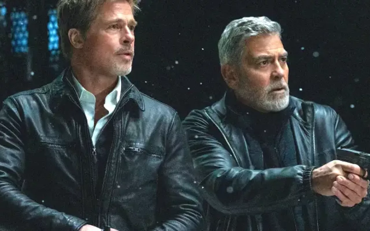 George Clooney and Brad Pitt shine in meta Wolfs