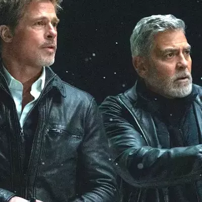 George Clooney and Brad Pitt shine in meta Wolfs