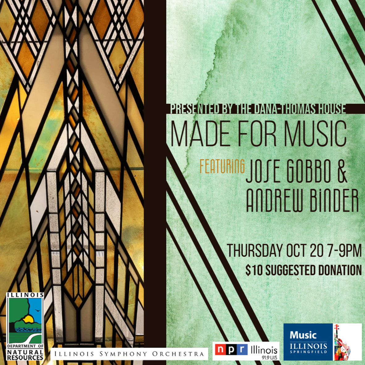 Poster for the Made for Music performance October 20, 2022