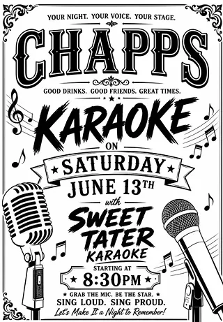 Image: Karaoke with Sweet Tater Karaoke