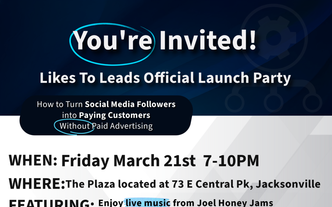 Image: Likes To Leads official launch party