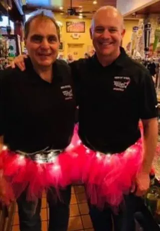 Image: Men of Steel Bartending for the Cure