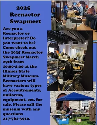 Image: Military History Re-enactor Swap Meet