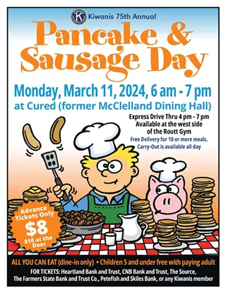 Image: Pancake and sausage breakfast