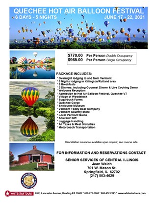 Quechee Hot Air Balloon Festival Travel Opportunity