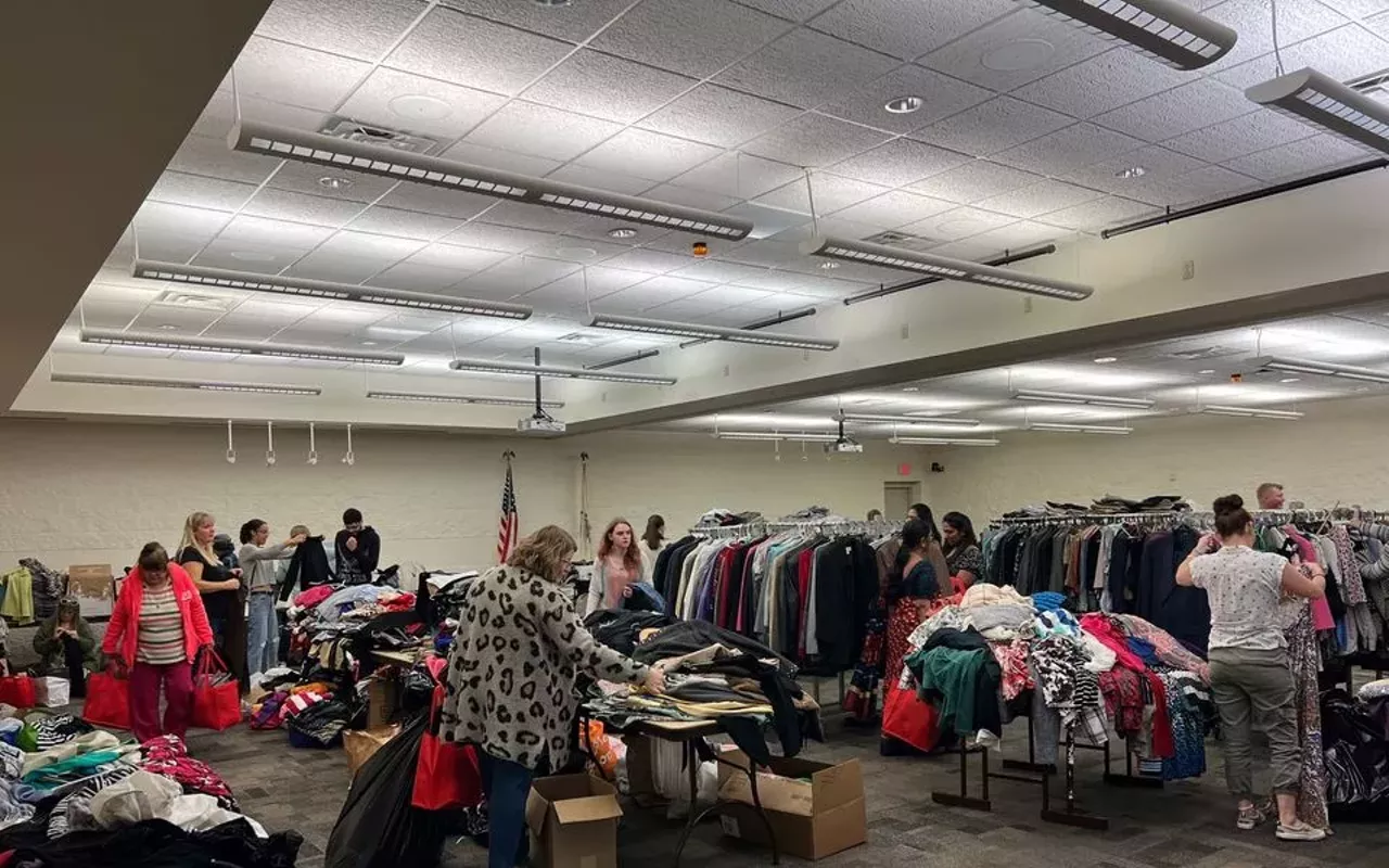 Image: RISE Give and Take Professional Clothing Drive Donation Day, Distribution