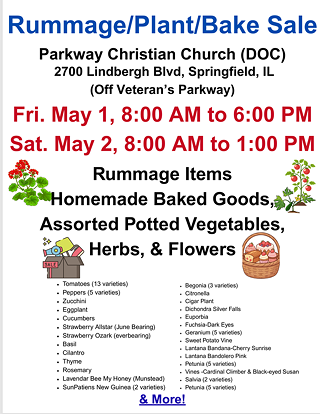 Image: Rummage/Plant/Bake Sale