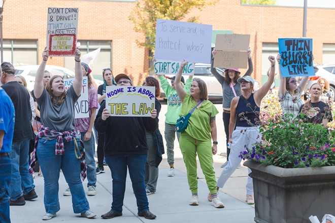 Sept. 9 protest at Springfield Police Department