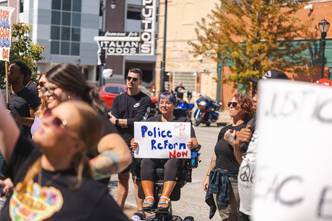 Sept. 9 protest at Springfield Police Department