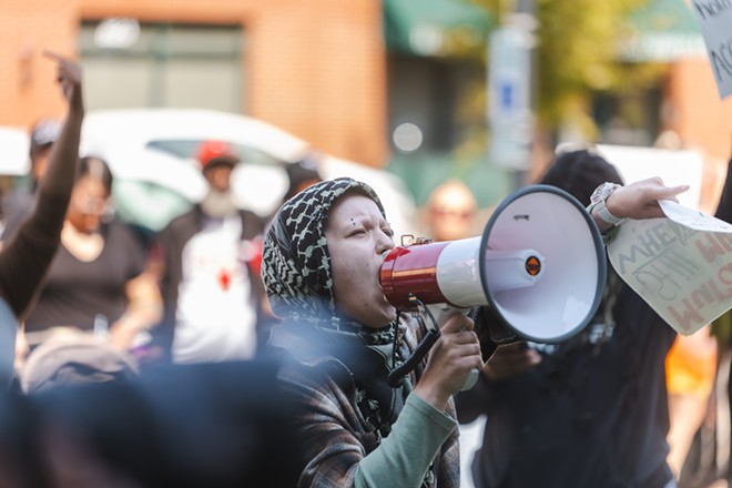 Sept. 9 protest at Springfield Police Department