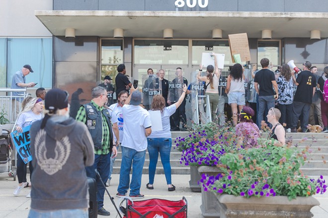 Sept. 9 protest at Springfield Police Department