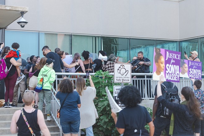 Sept. 9 protest at Springfield Police Department