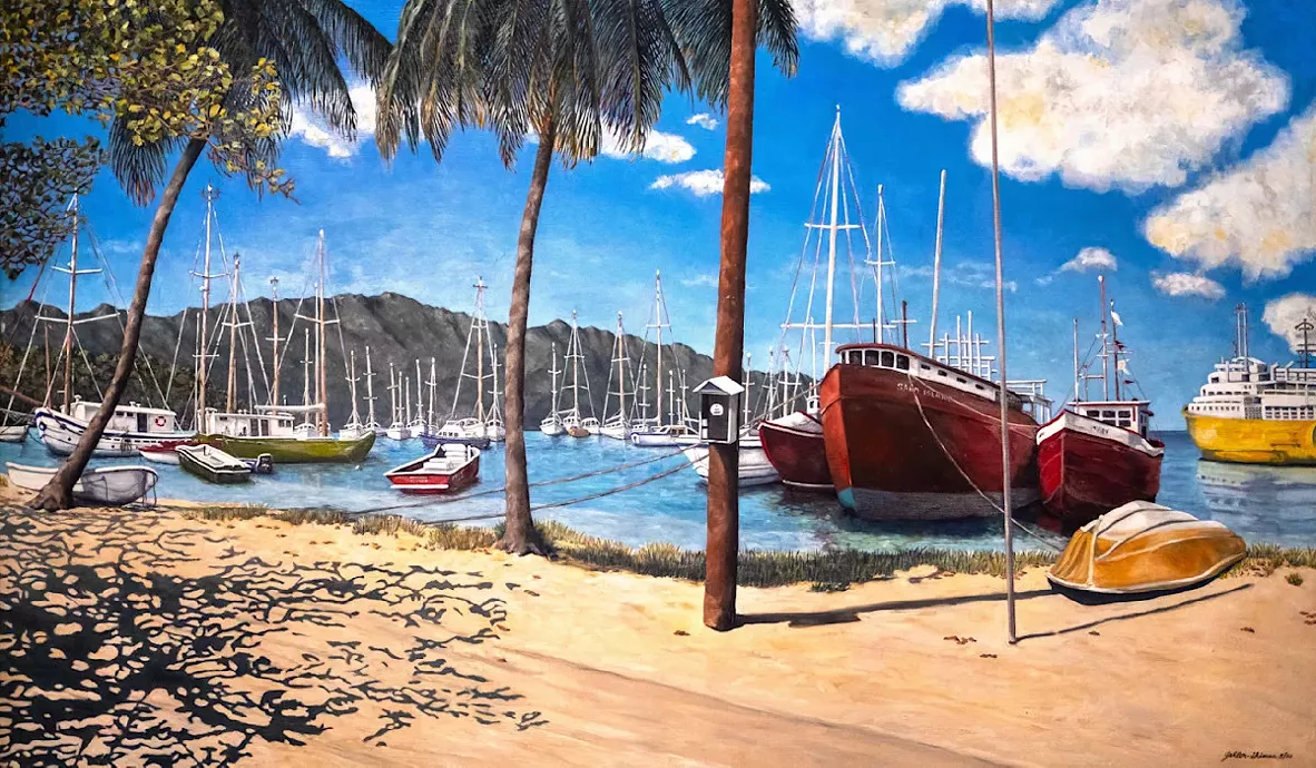 Admiralty Bay, Port Elizabeth, Bequia, Grenadines - by Karen Shiman