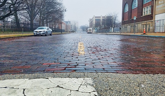 Red brick roads