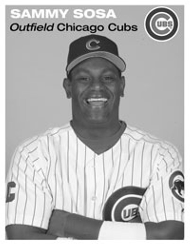 Former Chicago Cub and current Baltimore Oriole Sammy Sosa is